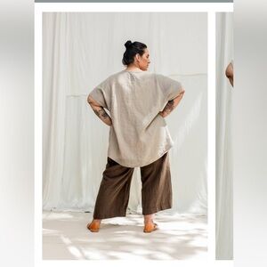 Elizabeth Suzann Harper Tunic in Midweight Linen / Flax